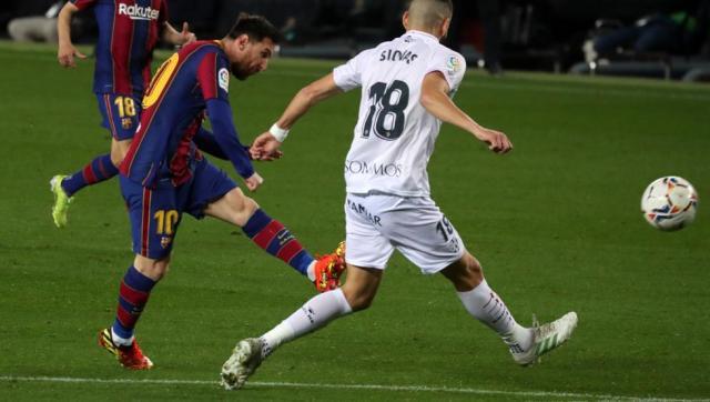 开云官网-梅西纪录赛梅开二度，巴萨只差马竞4分